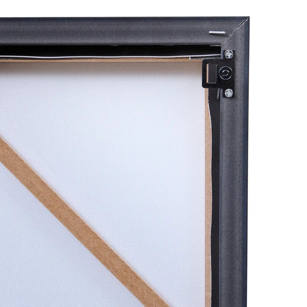 Toile imprimée encadrée Maribel noir 68x68cm