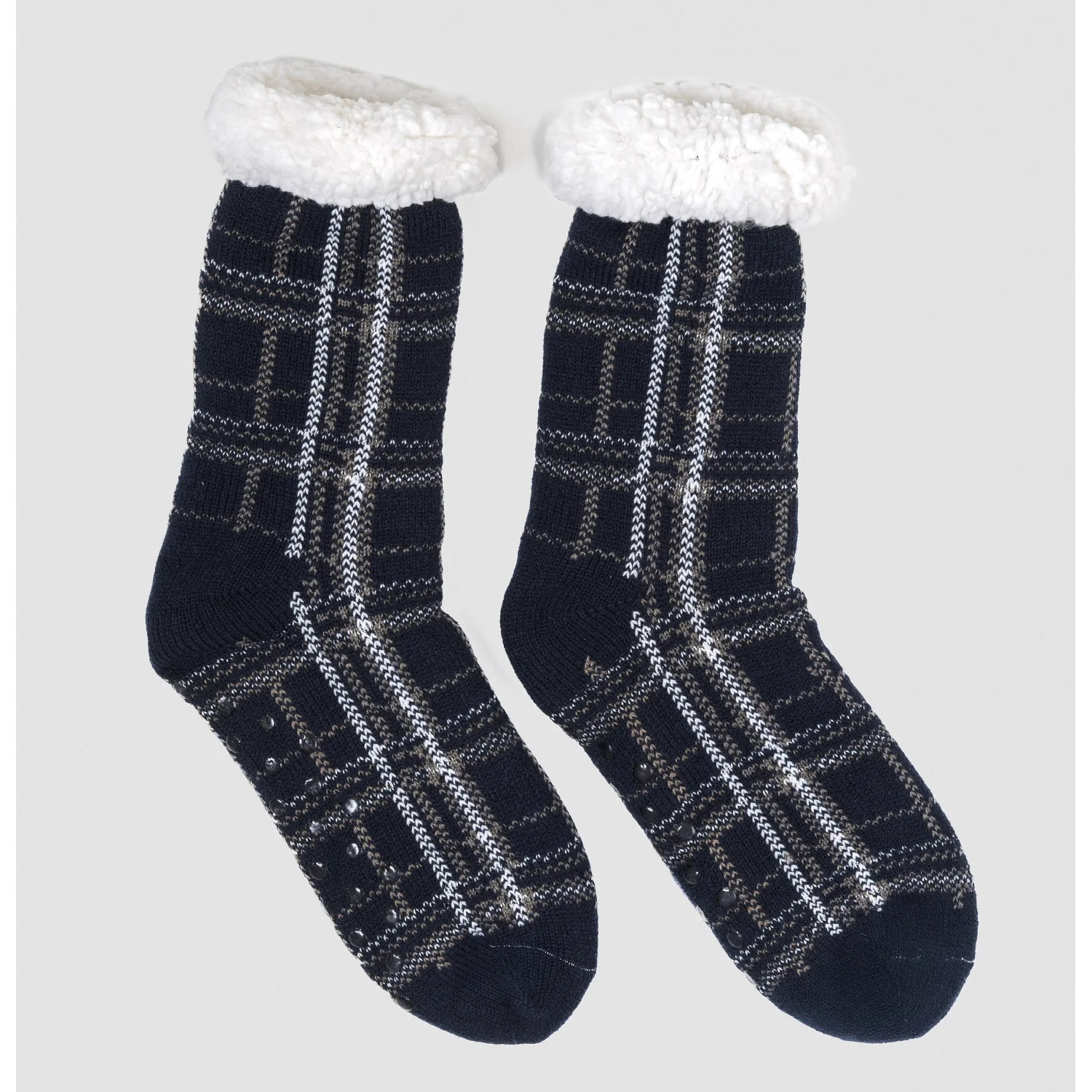 Calcetines hombre Cuadro Brais azul marino