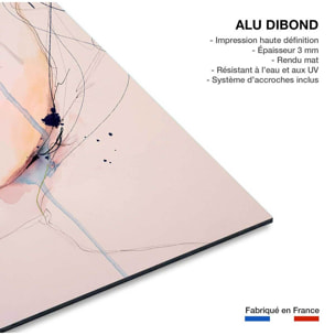 Tableau romantique portrait de femme bleu nuit  Tableau alu Dibond
