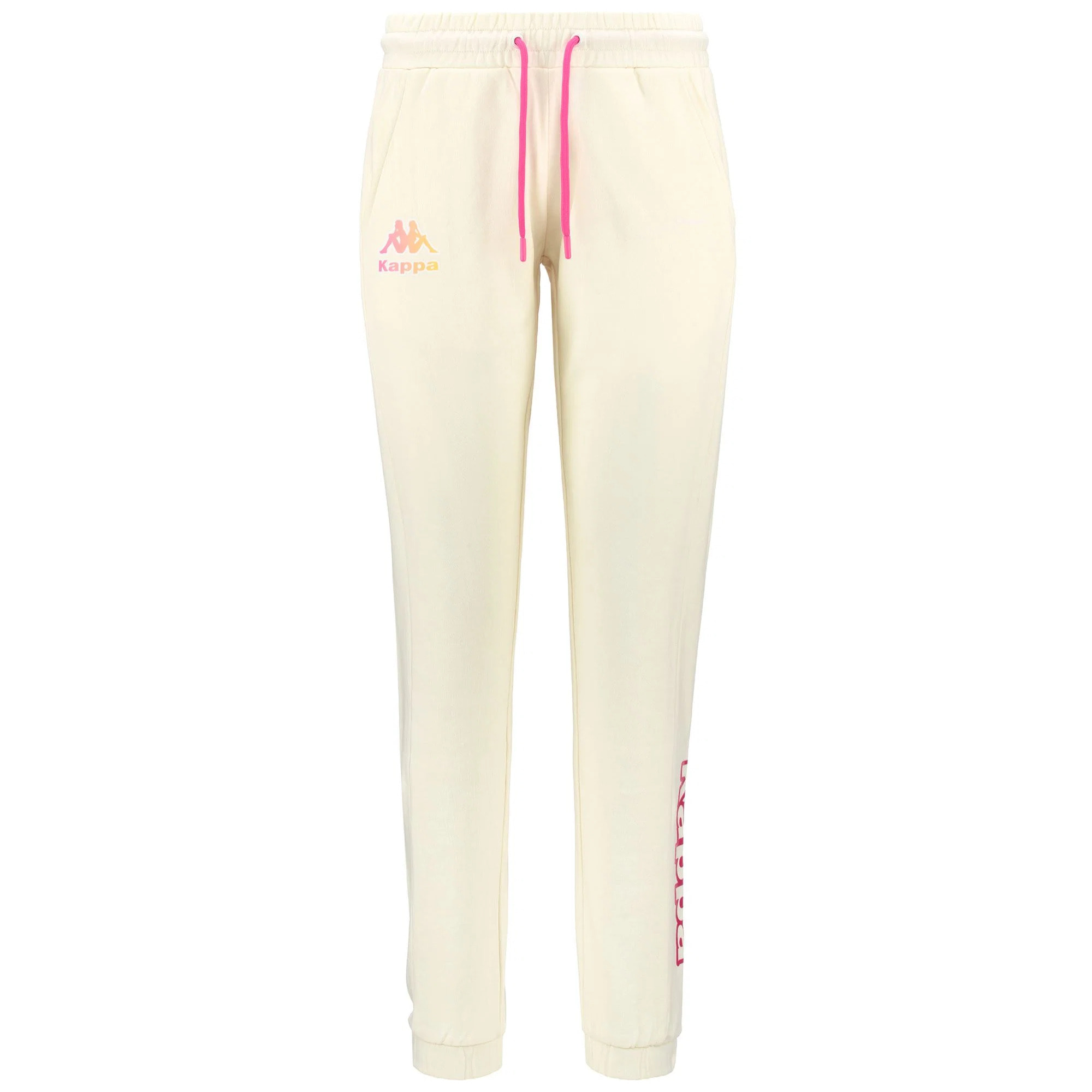 Kappa - Pantaloni Donna Bianco - LOGO FESIA