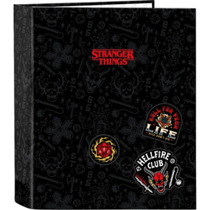 Carpeta f. 4 anillas 35mm lomo ancho stranger things