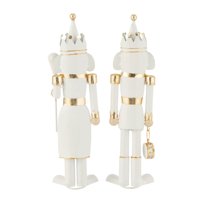J-Line figurine Casse-Noisette - métal/fer - or/blanc - small - 2 pièces