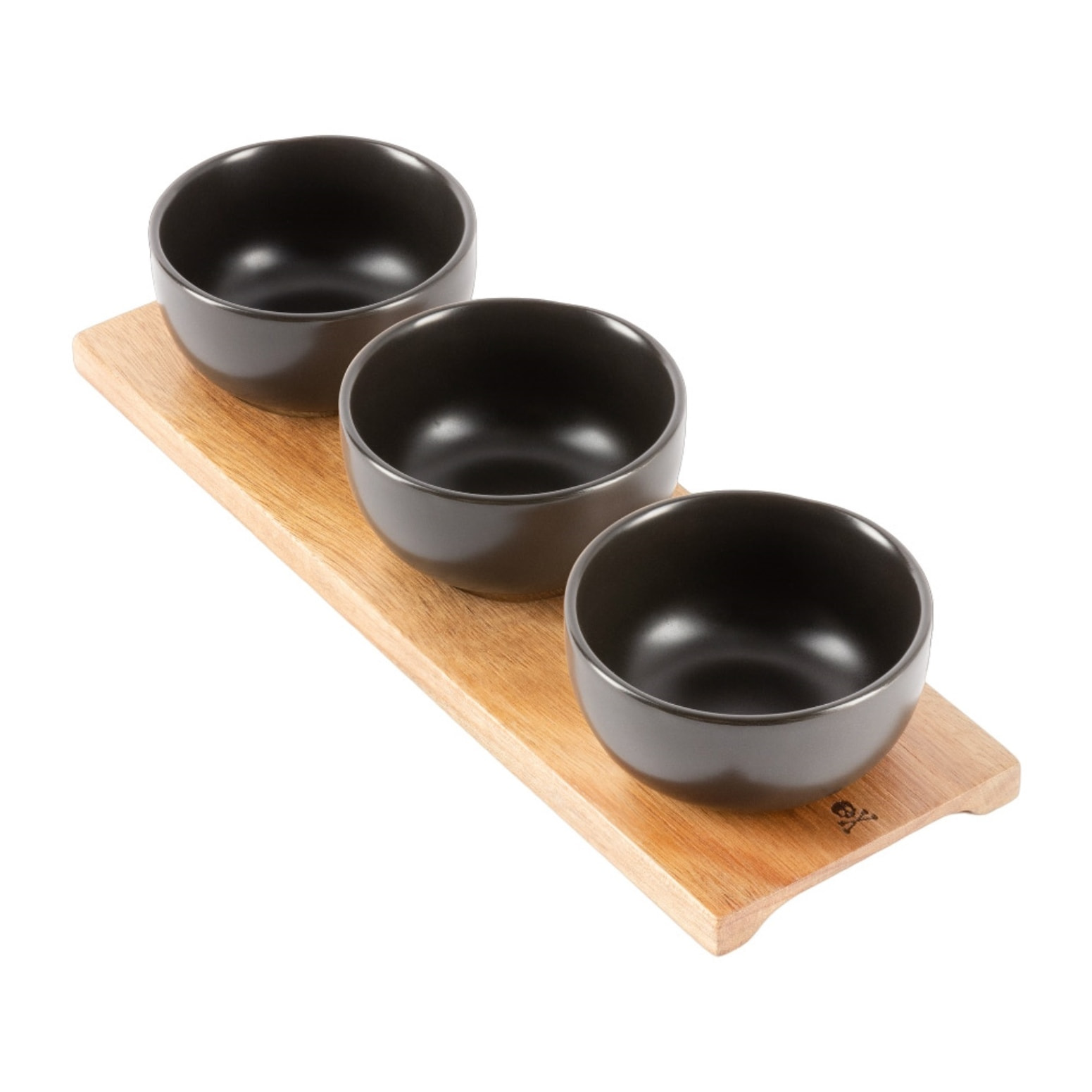 Juego de 4 piezas (3 cuencos + tabla de madera) scalpers home