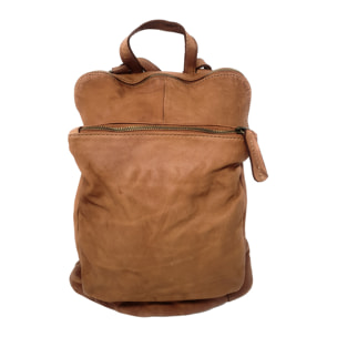 Chicca Borse Borsa Zaino Donna in Pelle Cuoio