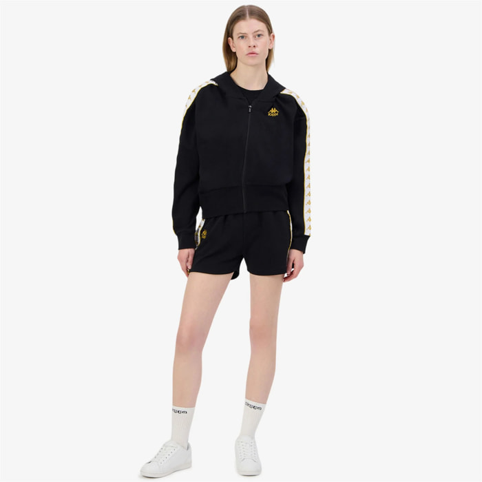 Kappa - Pantaloni Corti Donna Nero - 222 Banda Ivissa