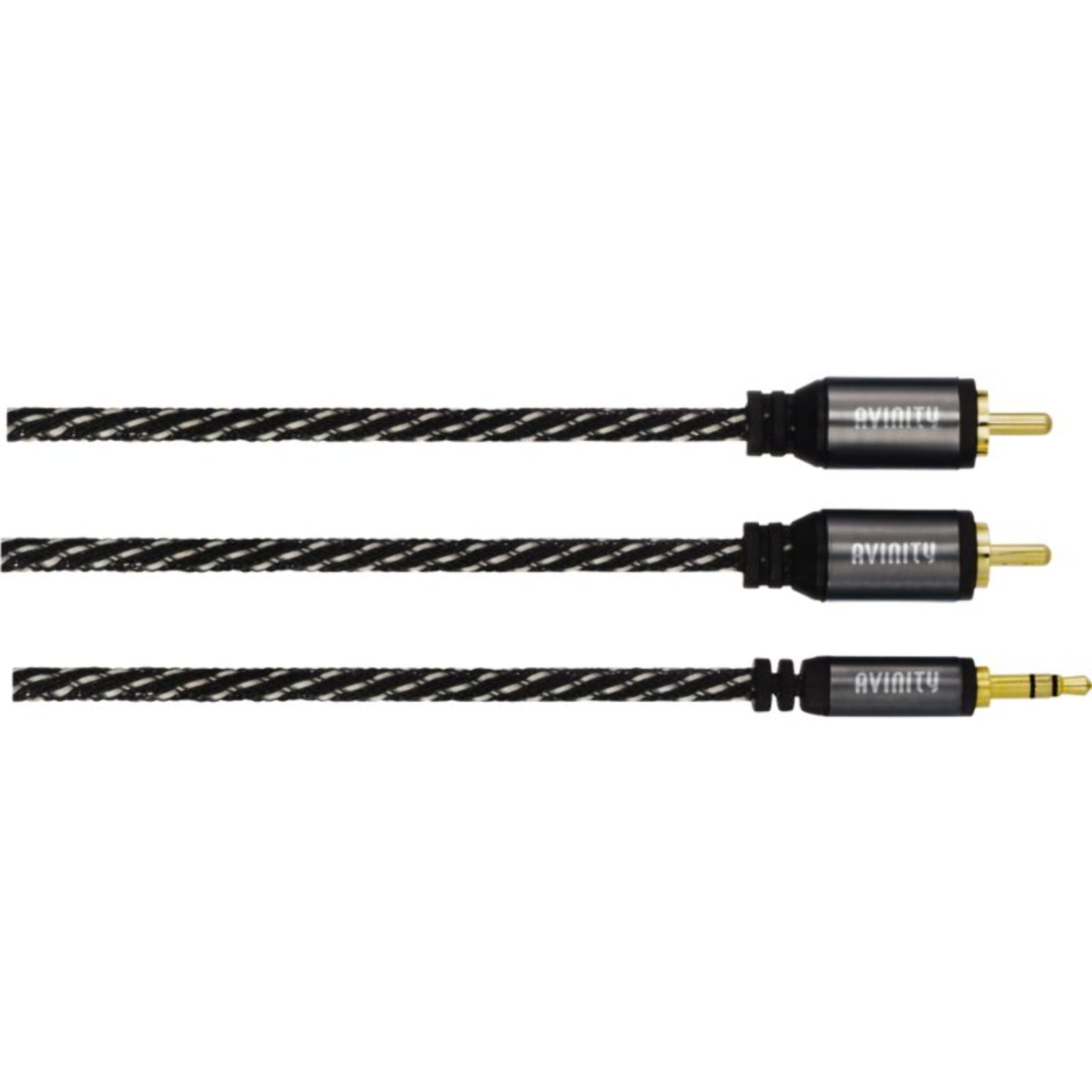 Câble Jack/RCA AVINITY audio 1.5m x2 RCA / 1 Jack stereo