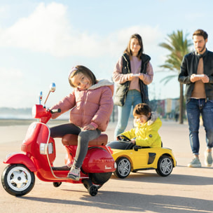 Moto eléctrica niños VESPA RED moto de bateria infantil 6V +3 años