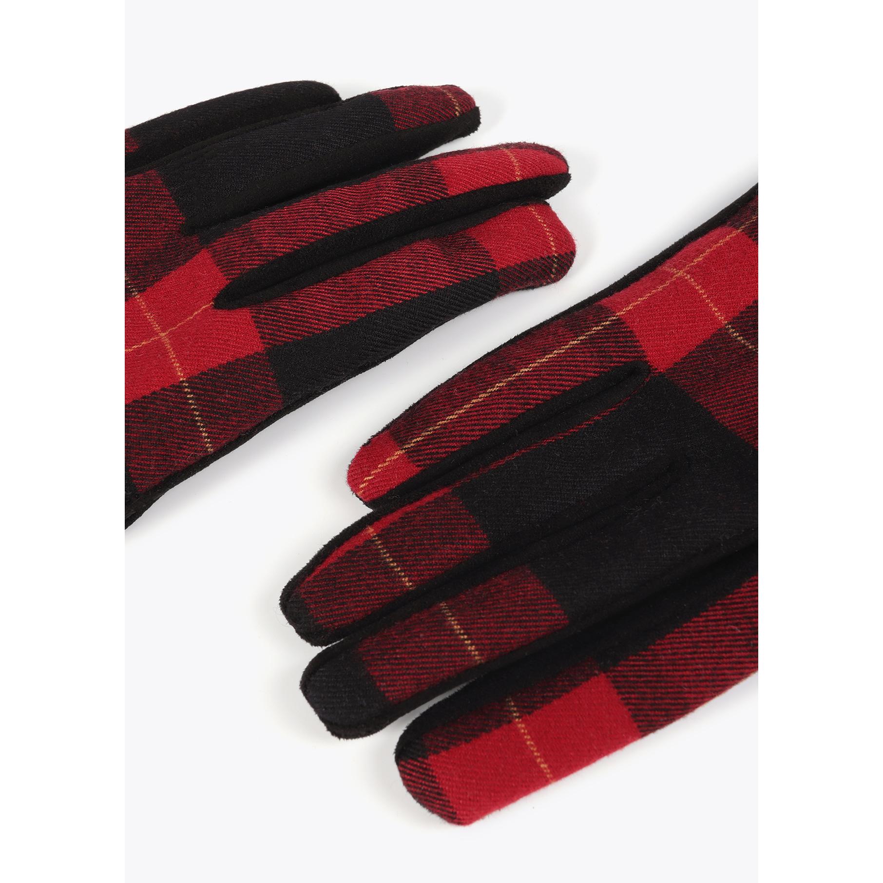 Guanti Combinati Tartan e Leopardo