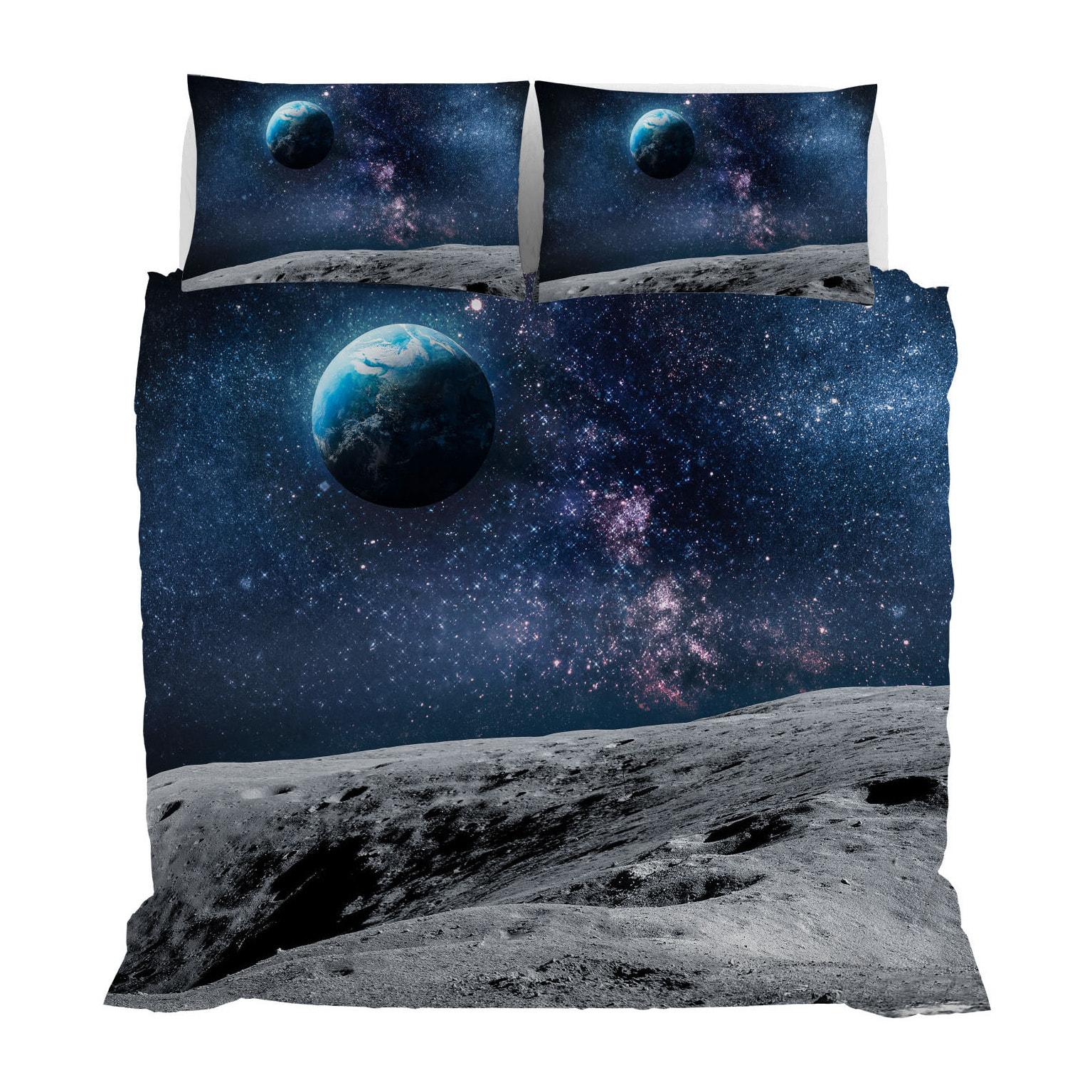 PARURE COPRIPIUMINO GOODNIGHT MATRIMONIALE - STAMPA DIGITALE 100% Microfibra