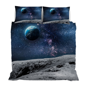 PARURE COPRIPIUMINO GOODNIGHT MATRIMONIALE - STAMPA DIGITALE 100% Microfibra