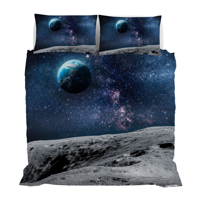 PARURE COPRIPIUMINO GOODNIGHT MATRIMONIALE - STAMPA DIGITALE 100% Microfibra