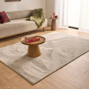 NUBE - Tapis doux et moelleux à poils courts gris - NUB6000GRI