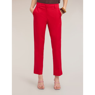 Motivi - Pantaloni regular slim - Rosso