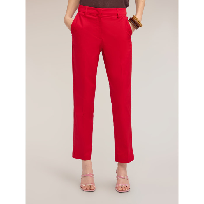 Motivi - Pantaloni regular slim - Rosso