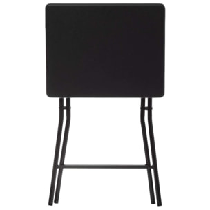 Mesa Plegable 48 X 38 cm Negro H 64
