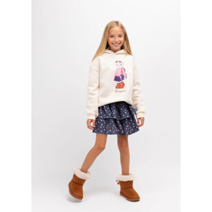 Sudadera de Niña Osito Conguitos Beige