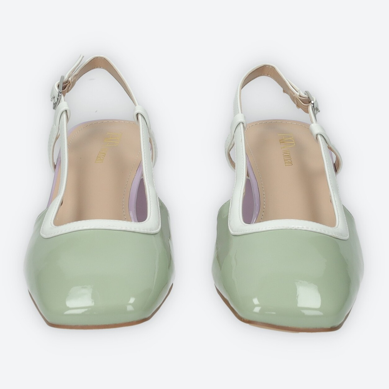 Décolleté sling back Donna Tata Italia Verde