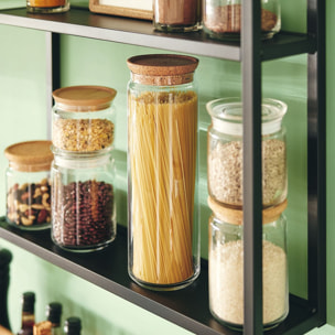 Barattolo per spaghetti 200cl con tappo in sughero Pure Jar - Luminarc