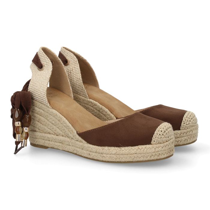 Sandalia valenciana cuña yute para mujer