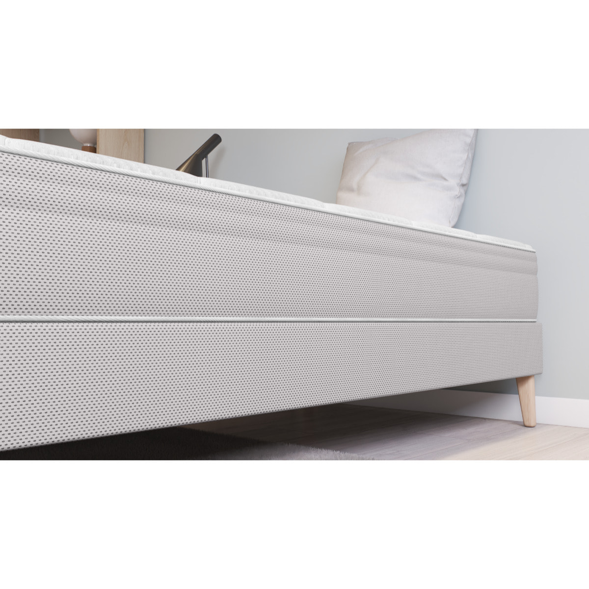 Matelas L'ADORABLE , ressort ensachés, ferme, H23