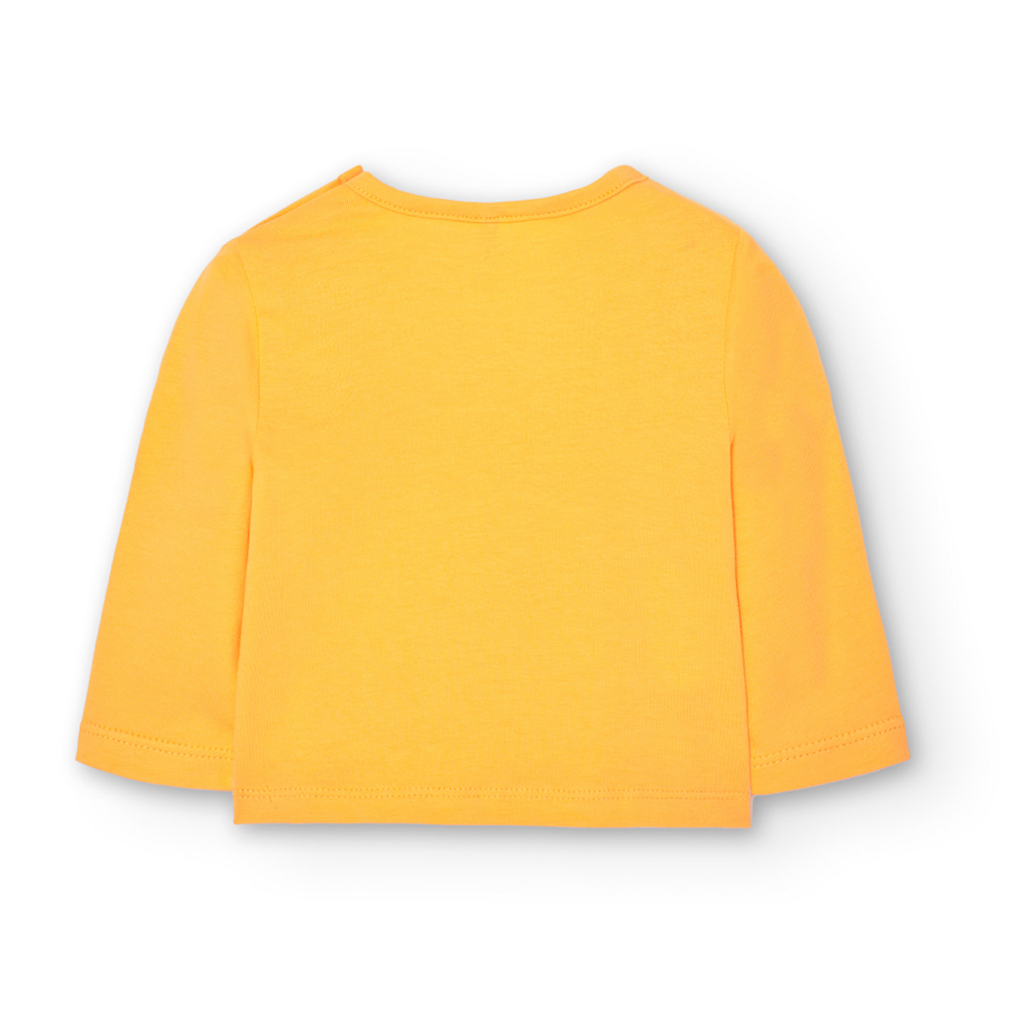 Camiseta manga larga reciÃ©n nacido niÃ±o, estampado, amarillo