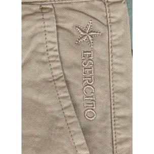 Bermuda Esercito in cotone kaki uomo