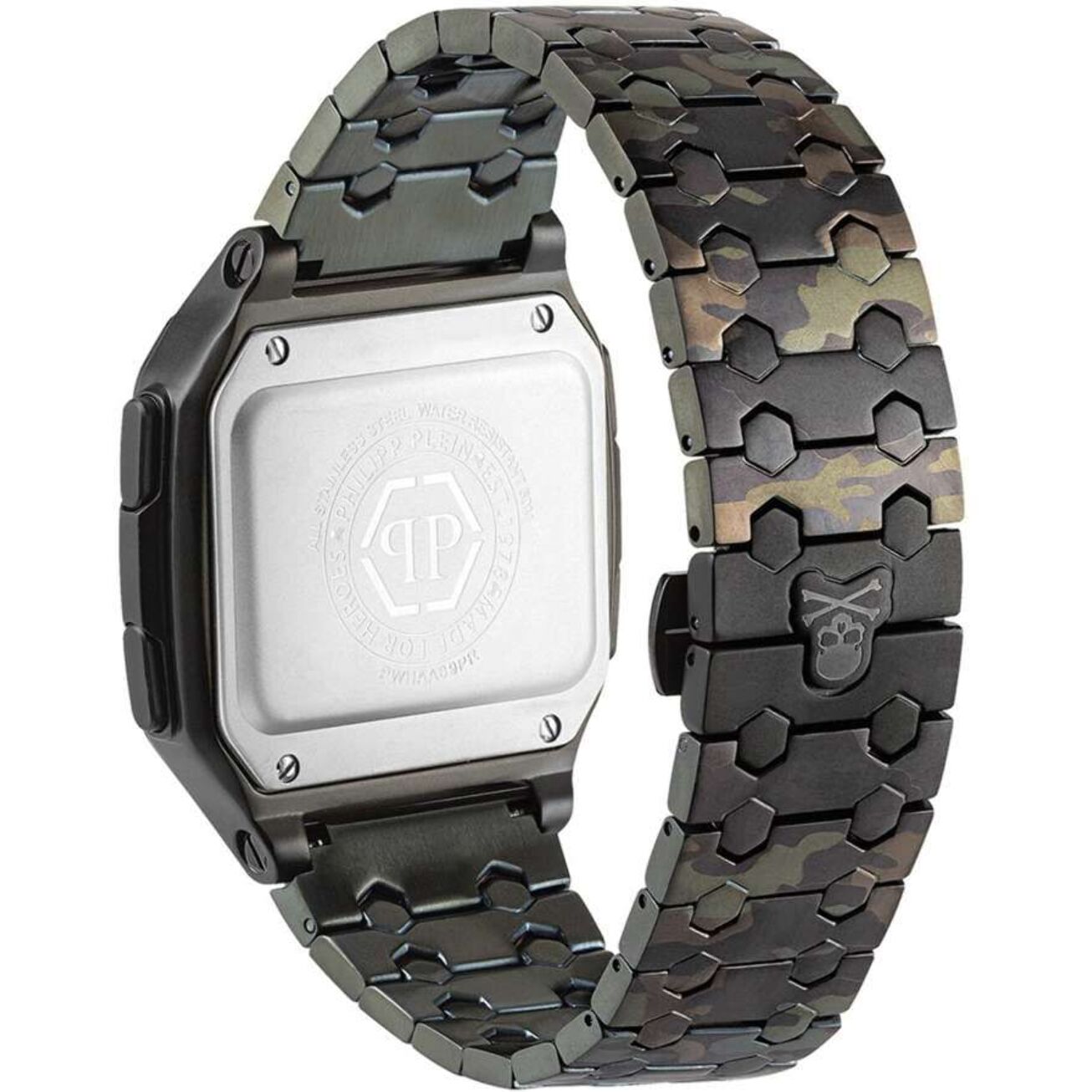 Reloj Philipp Plein PWHAA0921 Hombre Digital Cuarzo con Correa de Acero inoxidable