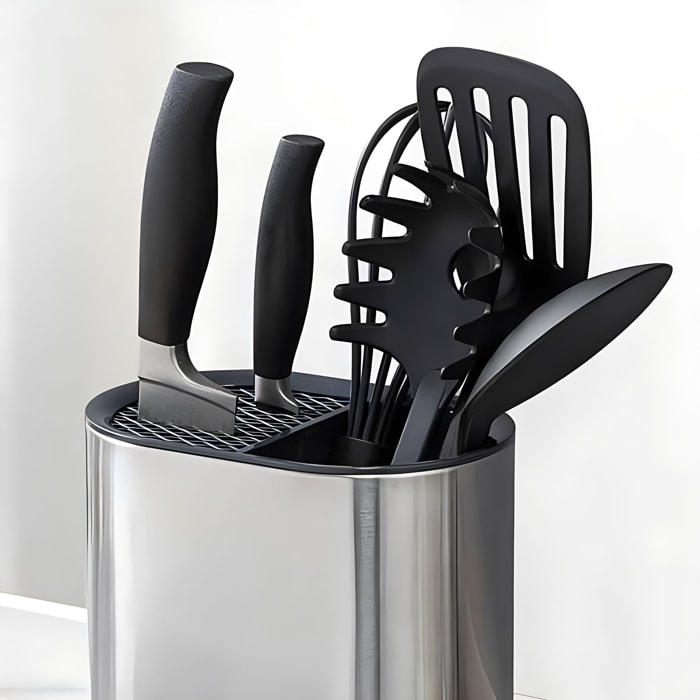 Porte ustensile en acier inoxydable