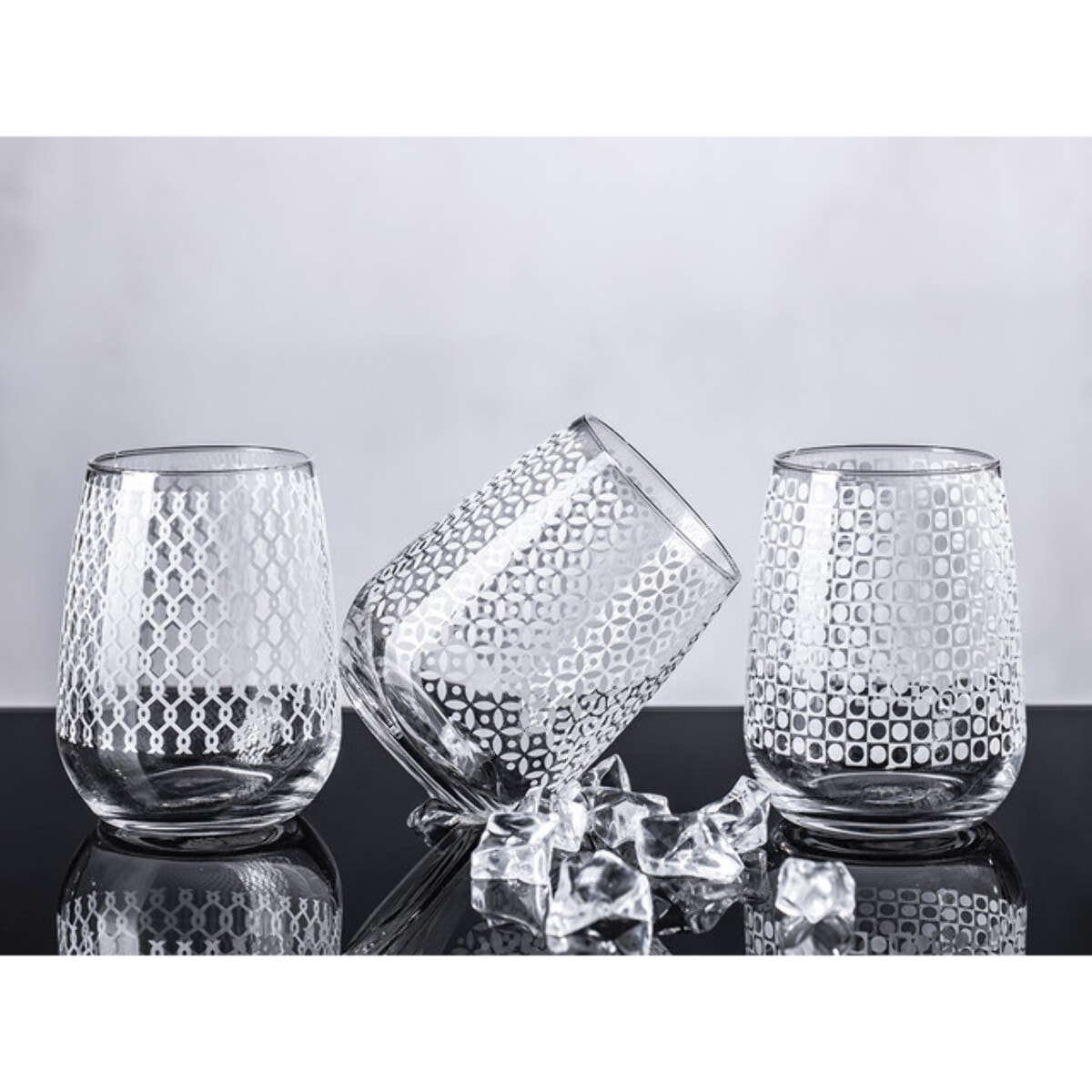 Set 6 bicchieri da acqua Gelsomino con serigrafia