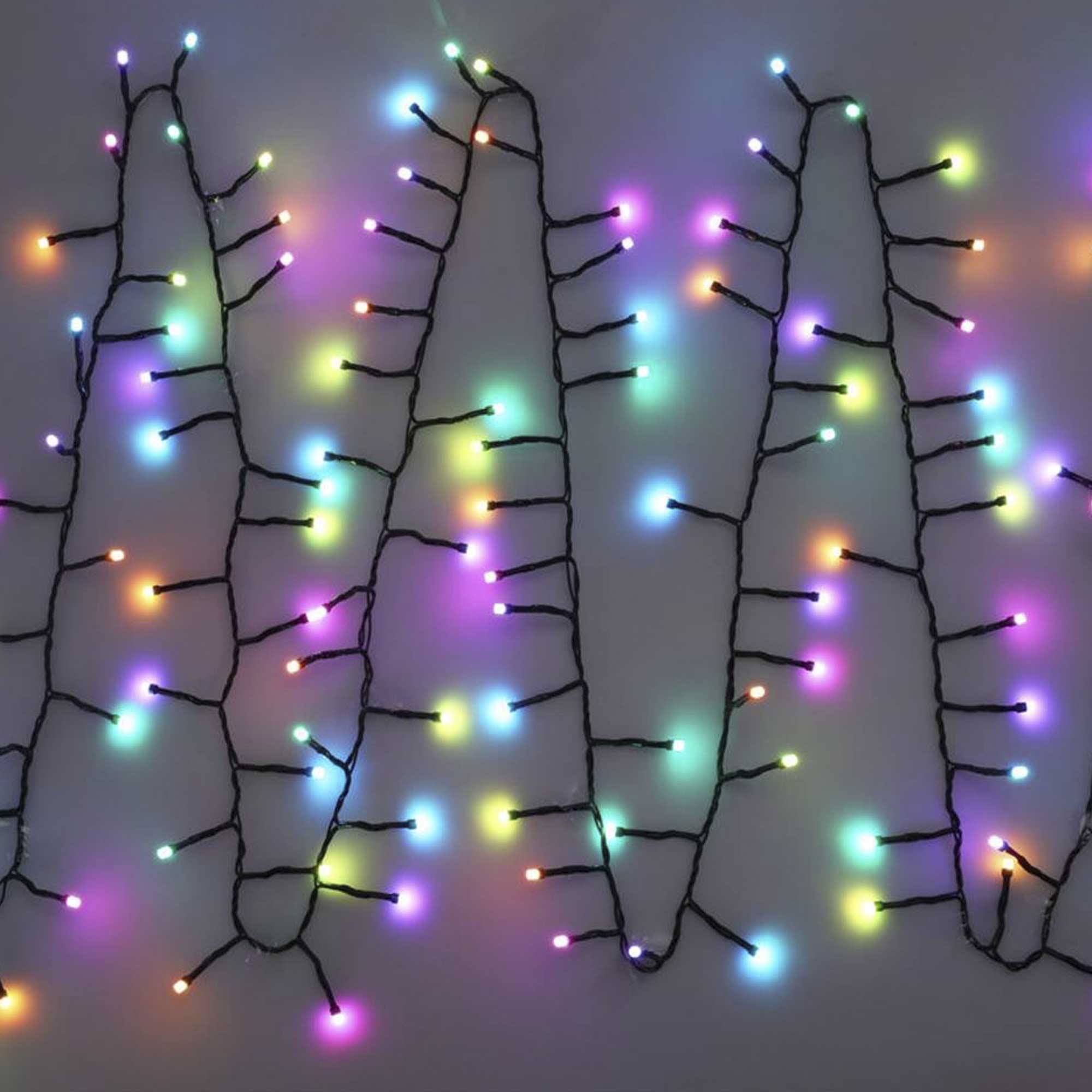 conjunto de luces snake con 396 led rgb con control remoto - 13 metros de longitud