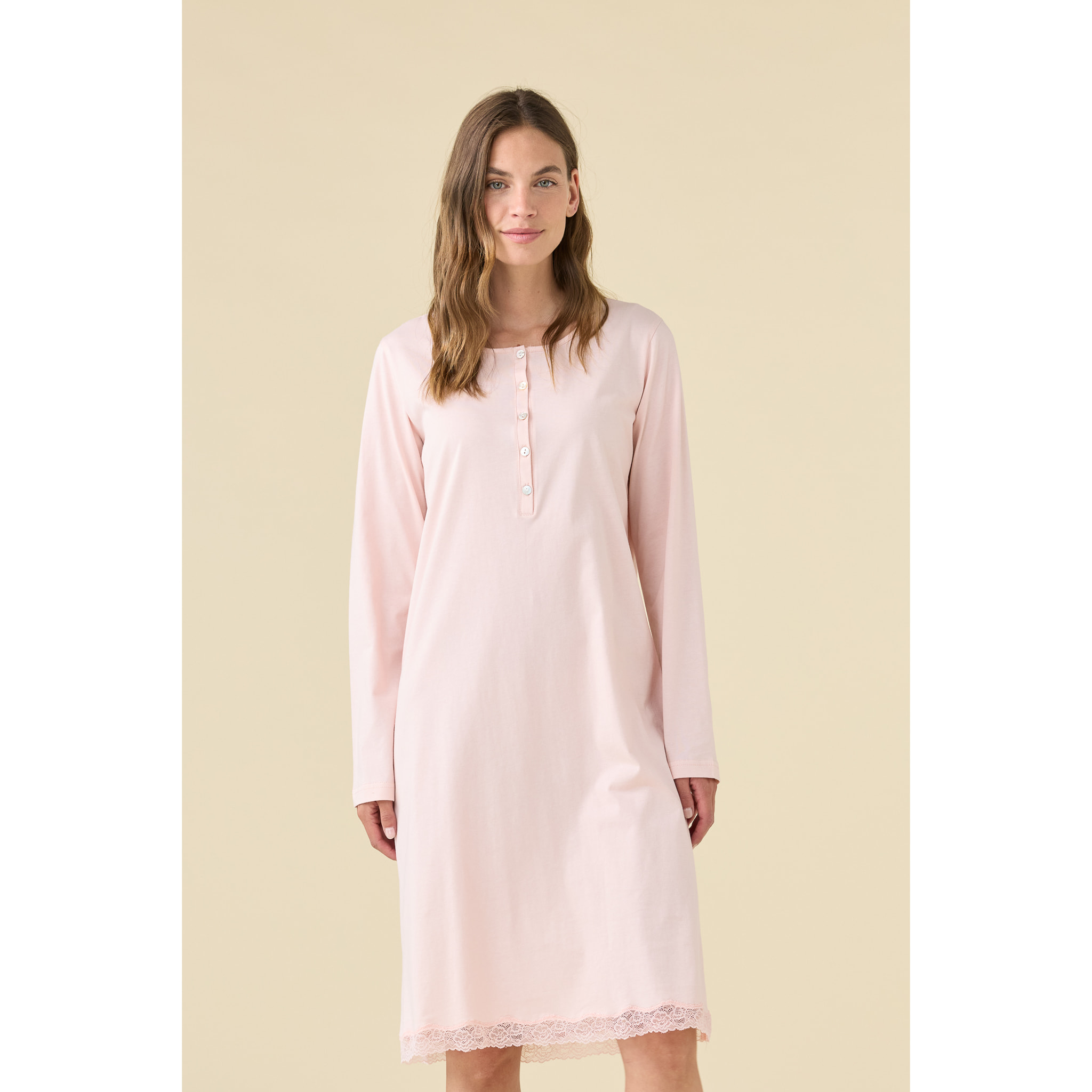 Camicia da notte donna estiva in cotone articolo essential. Noidinotte