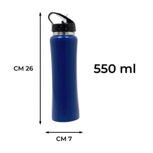 Borraccia Termica Thermos Caldo-Freddo Modello Sport Blu