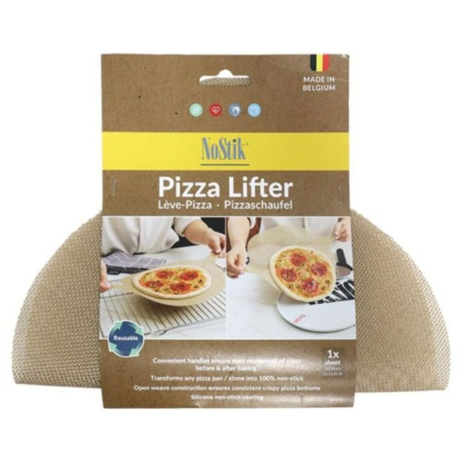 ACCESSOIRE NOSTIK LEVE PIZZA D29CM SILICONE
