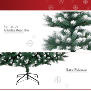 Árbol de Navidad Puntas Blancas Artificial con Soporte 210 cm