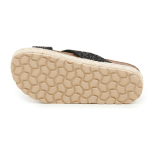 SANDALO CON ZEPPA BILLOWY NERO