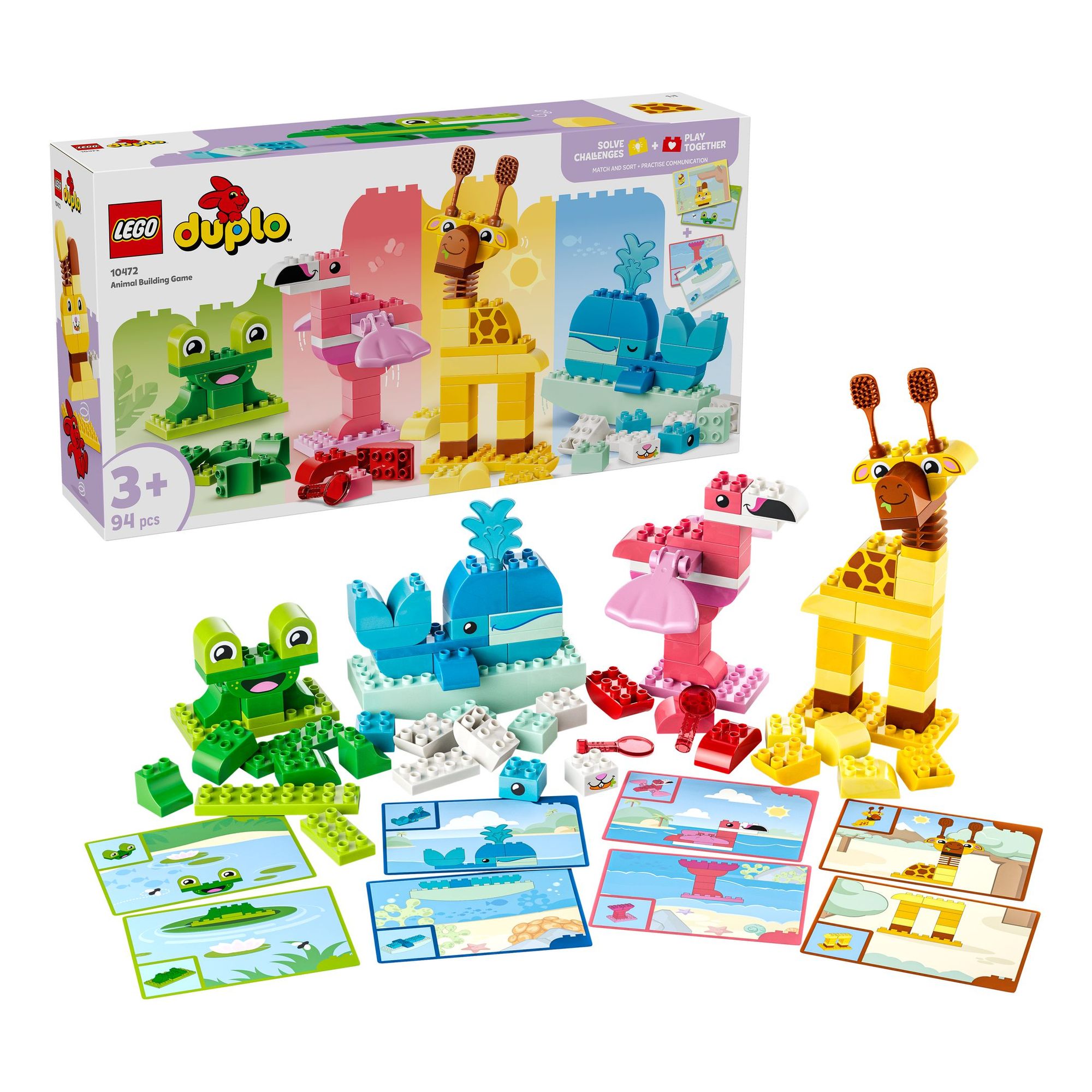 Jeu de construction d'Animaux 10472 - dès 3 ans - 94 pièces