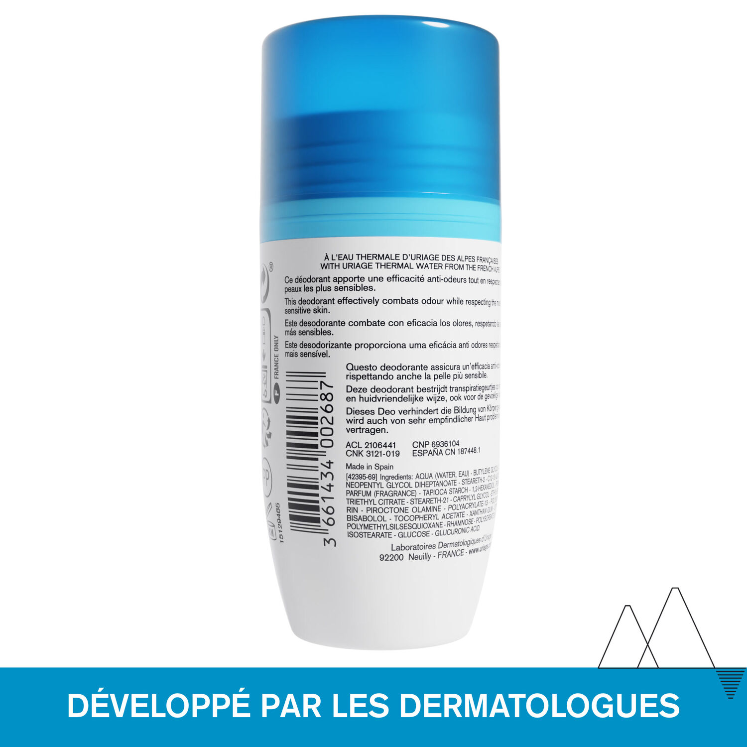 Déodorant Douceur - Anti-Odeurs Efficacité 24h 50 ml