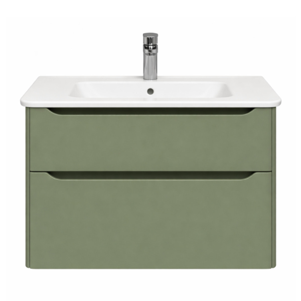 Meuble vasque supendu VITRA Sento Round Vert mat