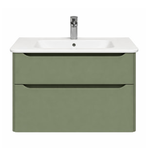 Meuble vasque supendu VITRA Sento Round Vert mat