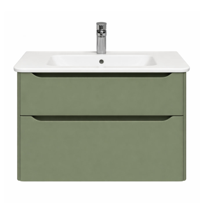 Meuble vasque supendu VITRA Sento Round Vert mat