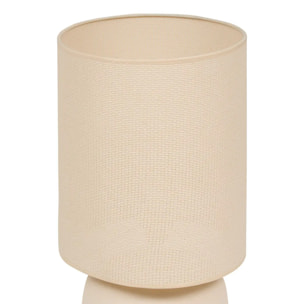 Lampe Obine cylindrique H.56cm beige