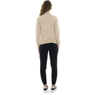 Chándal de mujer de invierno con cuello y cremallera "Plata"