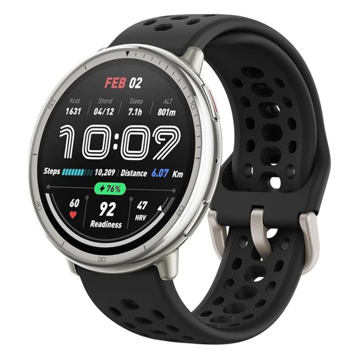 Montre sport AMAZFIT Active 2 Round Black Sport Silicone