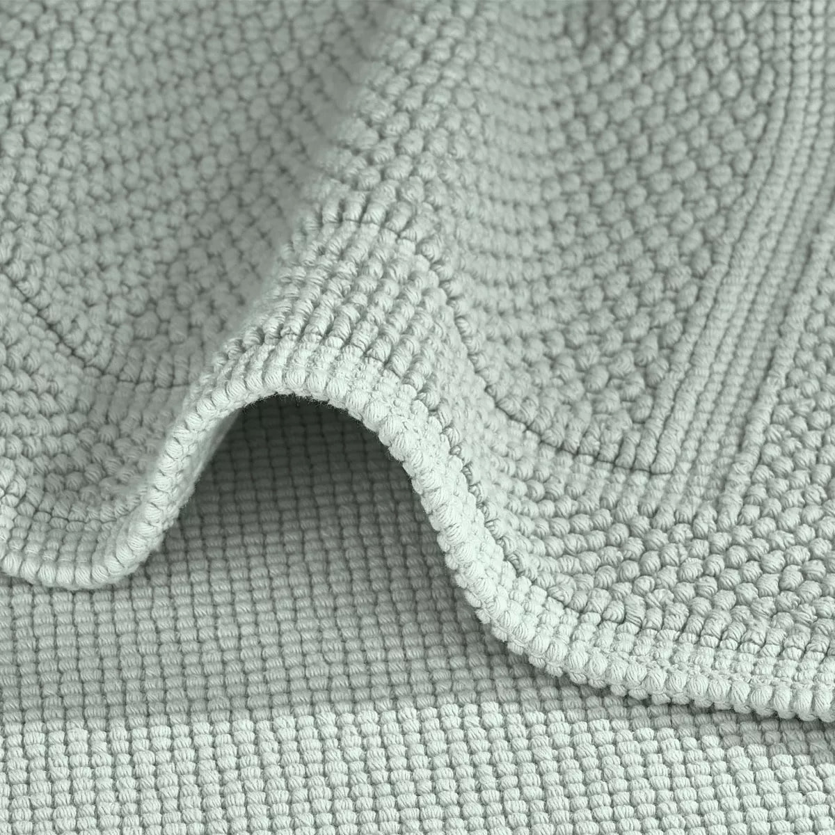 Tapis de bain pur coton 1700 g/m² uni vert Antica lichen