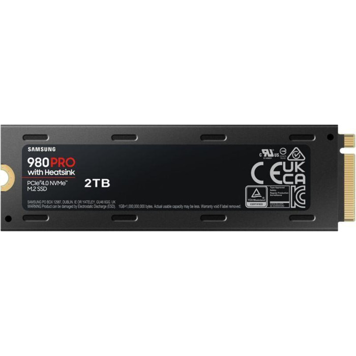 Disque dur SSD interne SAMSUNG 980 PRO 2 To + dissipateur