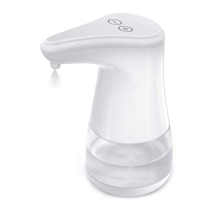 DAM Dispenser automatico a infrarossi con dosaggio regolabile per gel idroalcolico o sapone a goccia da 360 ml. 10x13x19,5 cm. Colore bianco