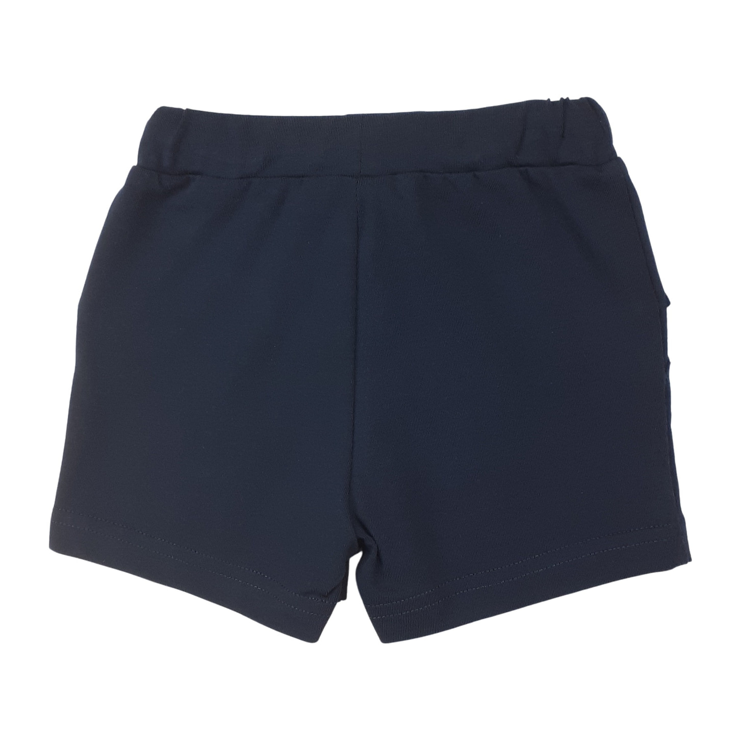 SHORT JERSEY BLU COULISSE QUADRETTO