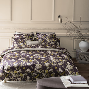 Drap plat  imprimé en satin de coton bio, CLOSERIE