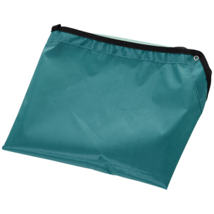 PawHut Parc enclos modulable Acier 6 Panneaux et 1 Porte pour Chiens Ø 120 x 60 cm Gris Métal vert