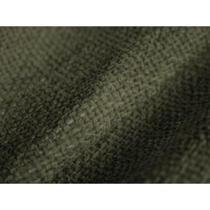 Canapé d'angle droit modulable "Lionel" 4 places en chenille vert chiné